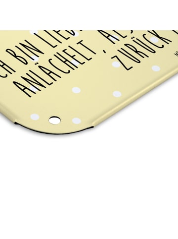 Mr. & Mrs. Panda tafel Murmeltier mit Spruch in Gelb Pastell