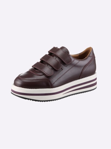 Heine Sneaker in bordeaux-weiß