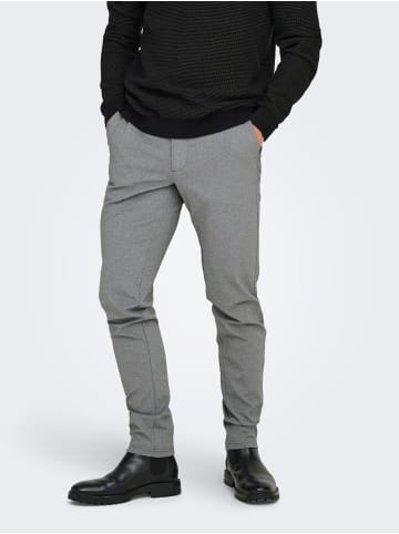 ONLY & SONS Chino Hose in Medium Grey Melange 1