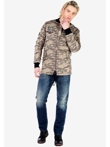 Cipo & Baxx Freizeitjacke in Camelcamouflage