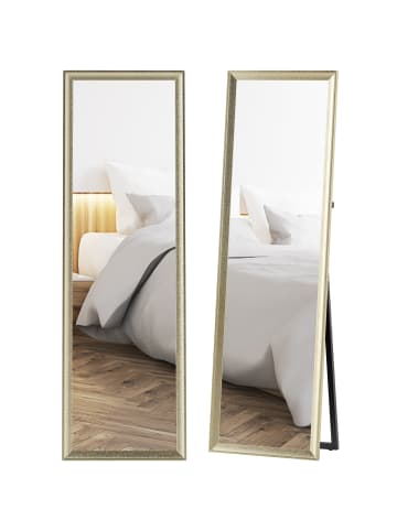HOMCOM Ganzkörperspiegel-50L x 4B x 160H cm-Gold