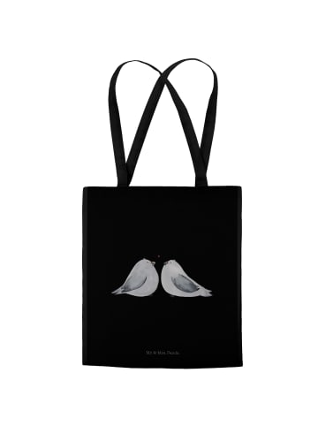 Mr. & Mrs. Panda Ostergeschenk Turteltauben Liebe ohne Spruch in Schwarz