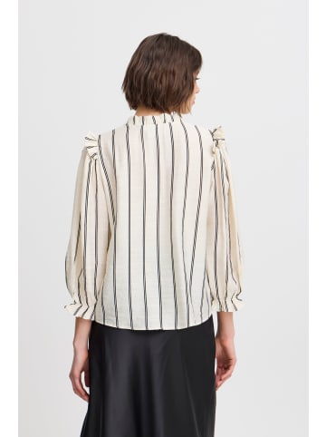 ICHI IHSanja regular fit in Almond Milk Stripe