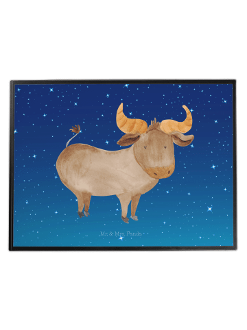 Mr. & Mrs. Panda Schreibunterlage Sternzeichen Stier ohne Spruch in Sternenhimmel Blau