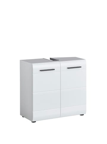 ebuy24 Waschbeckenunterschrank SkinGlossLine Weiß 60 x 31 cm