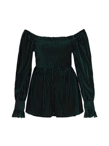 NAEMI Women Blouse in Black Green