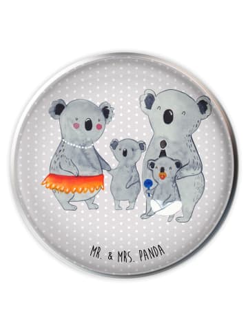 Mr. & Mrs. Panda Waschbecken Ablaufstopfen Koala Familie ohne Sp... in Grau Pastell