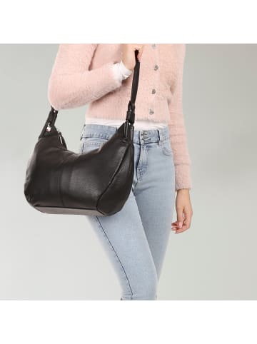 Florence Florence Umhängetasche Leder schwarz ca. 43cm