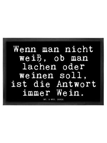 Mr. & Mrs. Panda Matte Wenn man nicht weiß,... mit Spruch in Schwarz