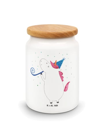 Mr. & Mrs. Panda zuckerdose Einhorn Party ohne Spruch in Weiß