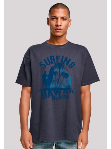 F4NT4STIC Heavy Oversize T-Shirt Hawaii Surf Beach Summer in marineblau