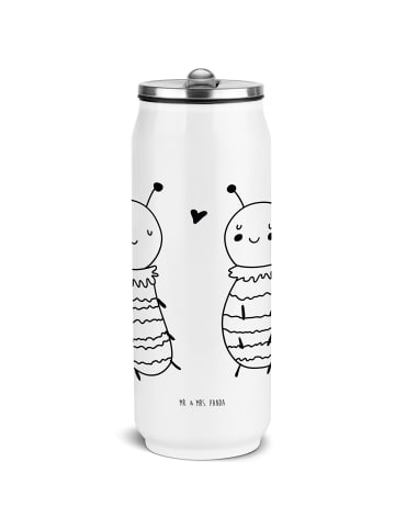 Mr. & Mrs. Panda Getränkedosen Trinkflasche Biene Verliebt ohne ... in Weiß