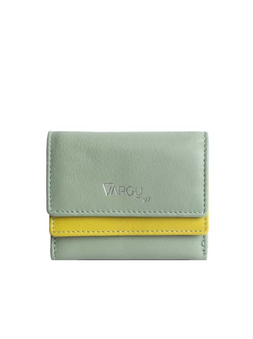 VARGU Echtleder Geldbörse IVENA 1 in sage green - lime green