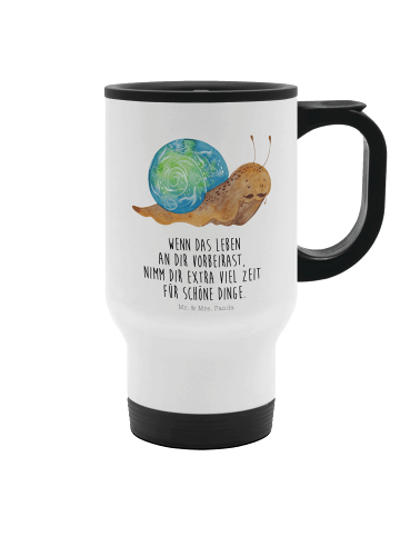 Mr. & Mrs. Panda thermosbecher Schnecke Sir mit Spruch in Weiß