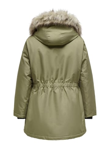 ONLY Carmakoma Langer Parka in Aloe