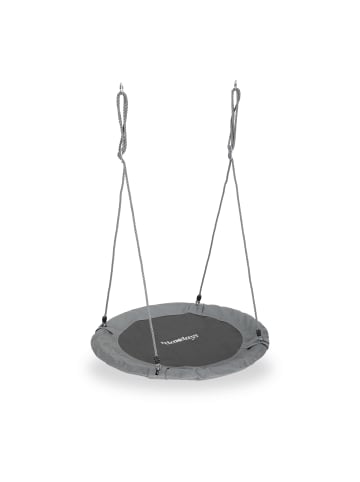 relaxdays Nestschaukel in Grau - Ø 90 cm
