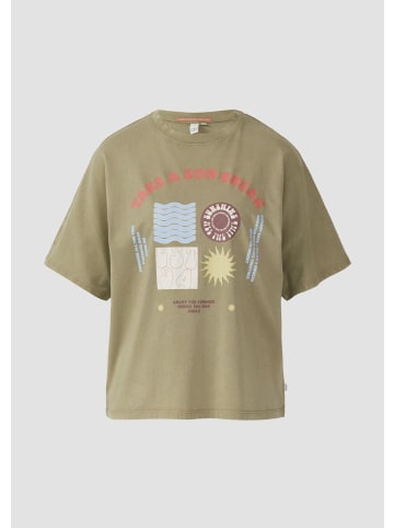 QS T-Shirt in 72D0_olivgrün