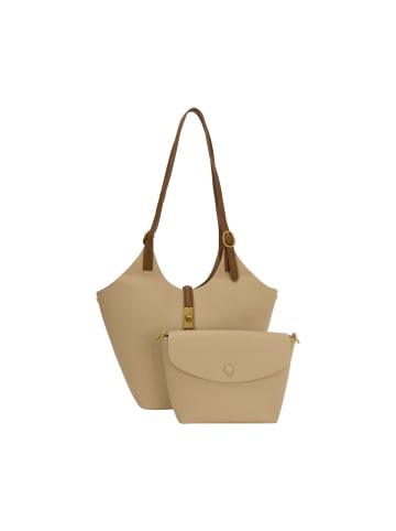 Usha Women 2-In-1 Tote Bag Set in Beige