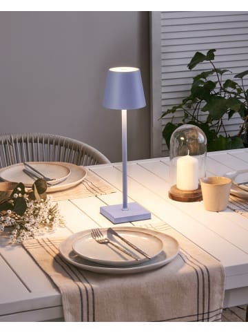 Beliani Tischlampe für den Außenbereich BACEIRO in Violett