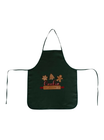 5five Simply Smart Weihnachtskinderschürze mit Mütze und Zubehör in Grün, (H) 60 x (L) 50 cm