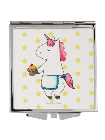 Mr. & Mrs. Panda Schminkspiegel Einhorn Muffin ohne Spruch in Weiß
