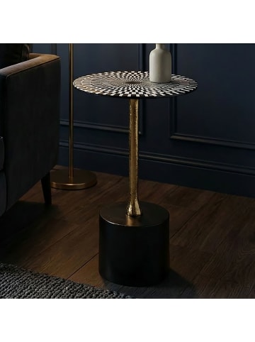 FineBuy Beistelltisch in Bunt / Aluminium / 30x30x49