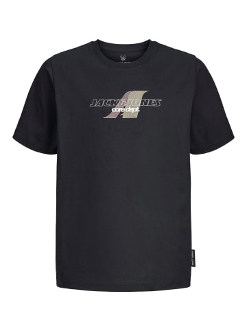 JACK & JONES Junior T-Shirt JCOTIER FRONT PRINT TEE S/S JNR in black