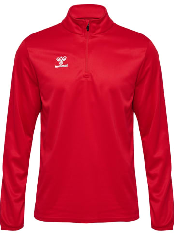 Hummel Trainingsjacke "Hmlessential Half-Zip" in Rot