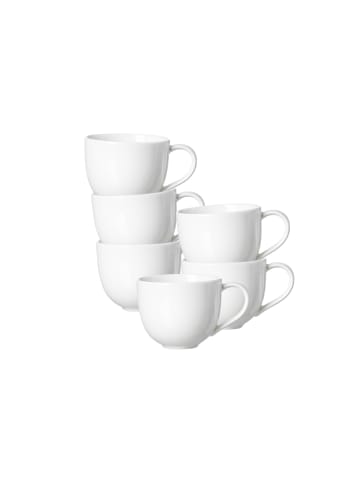 Ritzenhoff & Breker 6er Set Espressotassen Skagen 90 ml in weiß