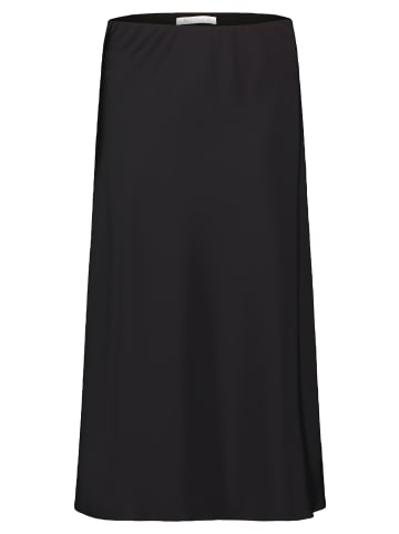 BETTY & CO Satinrock mit elastischem Bund in Schwarz