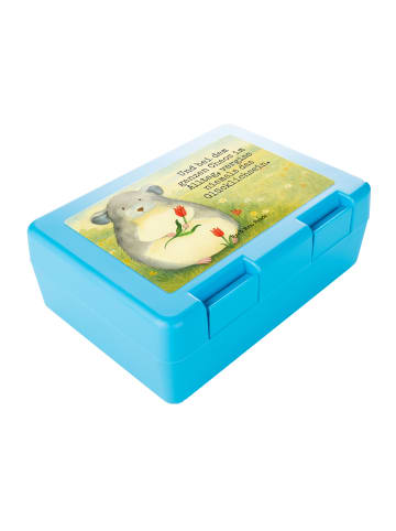 Mr. & Mrs. Panda Bentobox Chinchilla Blume Design mit Spruch in Weiß
