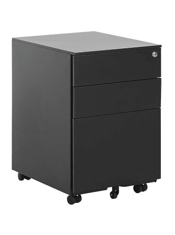 Beliani Büroschränke CAMI in Schwarz - (W) 39 x (H) 60 x (L) 50 cm