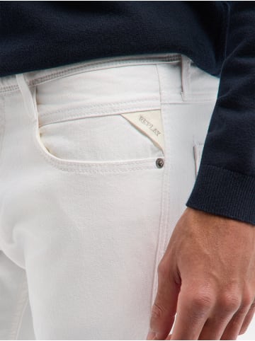 Replay Jeans Anbass in weiß