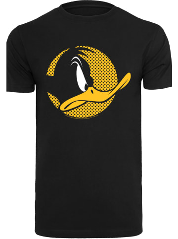 F4NT4STIC T-Shirt Looney Tunes Daffy Duck Dotted Cartoon Logo in schwarz