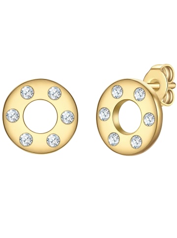 Rafaela Donata Ohrringe aus Sterling Silber mit Zirkonia in gelbgold