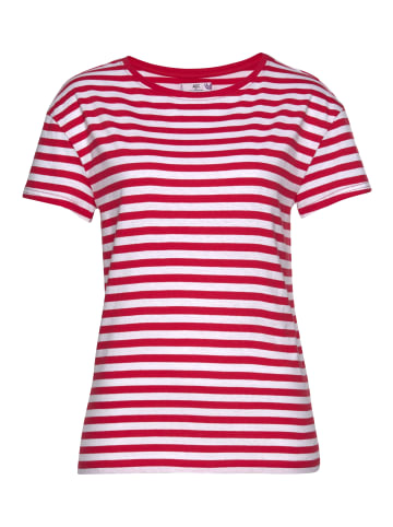 AJC T-Shirt in weiß-rot-gestreift
