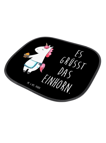 Mr. & Mrs. Panda Sonnenschutz Fürs Auto Einhorn Muffin mit Spruch in Schwarz