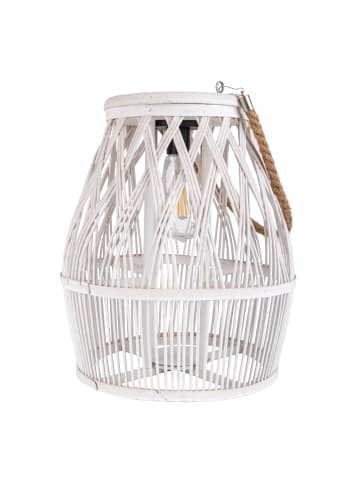 näve LED Solarleuchte "KORBINIAN" in weiß - (L)29 cm x (B)29 cm x (H)34 cm