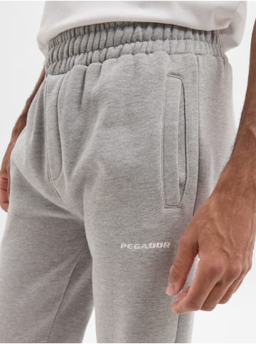 PEGADOR Sweathose Logo in hellgrau