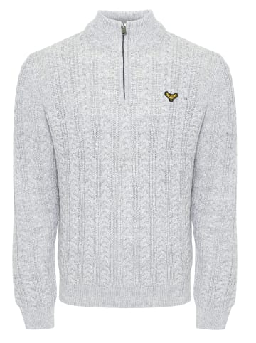 Threadbare Pullover Swindon in Light Grey / Ecru Twist