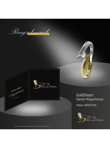 GoldDream Goldring 333 Gelbgold - 8 Karat, 333 Weißgold - 8 Kt, Bicolor Größe 60 (19,1)