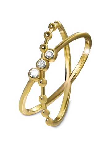GoldDream Goldring 333 Gelbgold - 8 Karat Crossed Größe 58 (18,5) Ringe