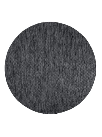 KADIMA DESIGN Teppich Kurzflor Unifarben Wohnzimmer in Anthrazit