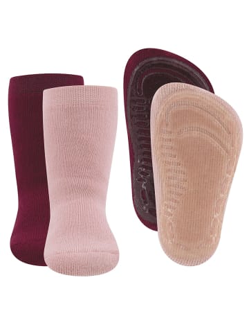 ewers 2er-Set Stoppersocken 2er Pack Uni in rosa