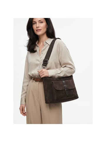 Marc O'Polo Schultertasche Leder 28 cm burnt coffee