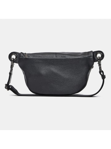 Mandarina Duck Mellow Leather Gürteltasche Leder 30 cm in nero