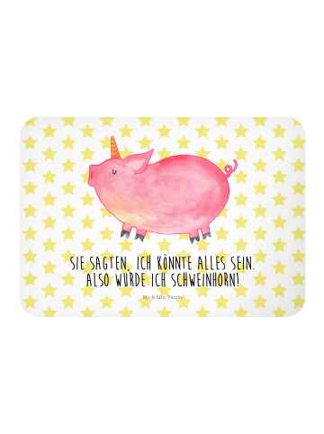 Mr. & Mrs. Panda Magnet Einhorn Schwein mit Spruch in Weiß