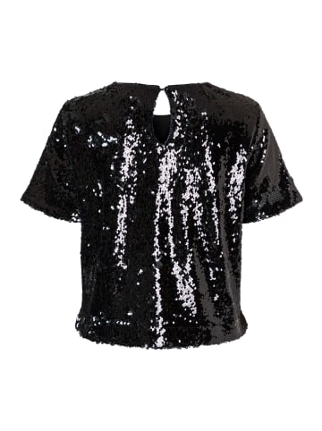 More & More glitzernde Glam-Partybluse, Pailletten in black