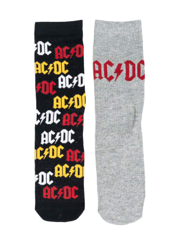 ACDC 5er Pack AC/DC Rockband Socken Sneaker Strümpfe in Mehrfarbig