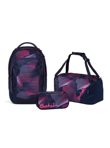 Satch Schulrucksack-Set MATCH PLUS "Seismic Pink" 3-tlg. in Pink
